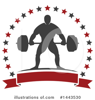 Royalty-Free (RF) Bodybuilder Clipart Illustration by Vector Tradition SM - Stock Sample #1443530