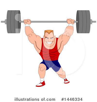 Royalty-Free (RF) Bodybuilder Clipart Illustration by yayayoyo - Stock Sample #1446334