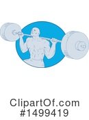 Bodybuilder Clipart #1499419 by patrimonio