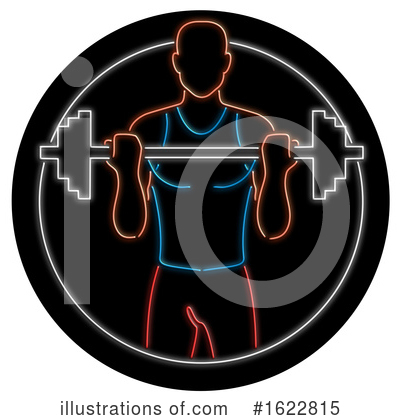 Royalty-Free (RF) Bodybuilder Clipart Illustration by patrimonio - Stock Sample #1622815