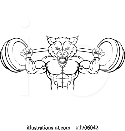 Royalty-Free (RF) Bodybuilder Clipart Illustration by AtStockIllustration - Stock Sample #1706042