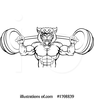Royalty-Free (RF) Bodybuilder Clipart Illustration by AtStockIllustration - Stock Sample #1708839