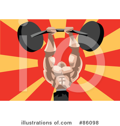 Royalty-Free (RF) Bodybuilder Clipart Illustration by mayawizard101 - Stock Sample #86098
