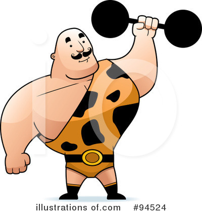 Royalty-Free (RF) Bodybuilder Clipart Illustration by Cory Thoman - Stock Sample #94524