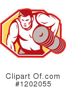 Bodybuilding Clipart #1202055 by patrimonio