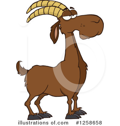 Royalty-Free (RF) Boer Goat Clipart Illustration by Hit Toon - Stock Sample #1258658
