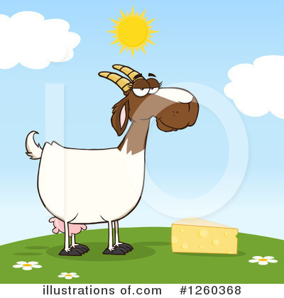 Royalty-Free (RF) Boer Goat Clipart Illustration by Hit Toon - Stock Sample #1260368