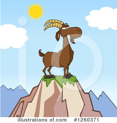 Royalty-Free (RF) Boer Goat Clipart Illustration by Hit Toon - Stock Sample #1260371