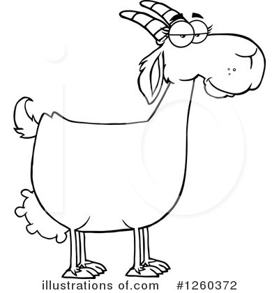 Royalty-Free (RF) Boer Goat Clipart Illustration by Hit Toon - Stock Sample #1260372