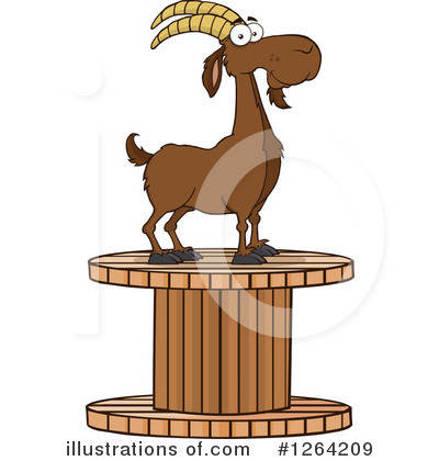 Royalty-Free (RF) Boer Goat Clipart Illustration by Hit Toon - Stock Sample #1264209
