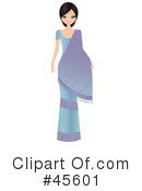 Bollywood Woman Clipart #45601 by Melisende Vector