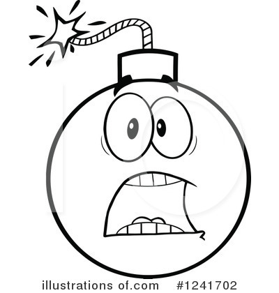 Royalty-Free (RF) Bomb Clipart Illustration by Hit Toon - Stock Sample #1241702