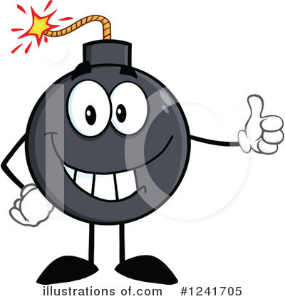 Royalty-Free (RF) Bomb Clipart Illustration by Hit Toon - Stock Sample #1241705