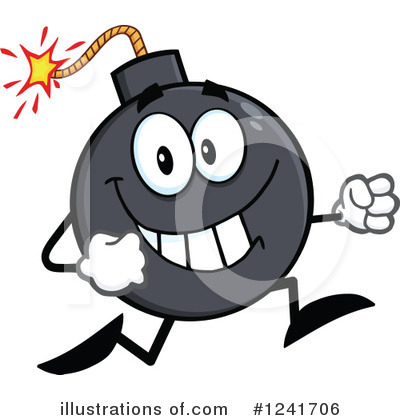 Royalty-Free (RF) Bomb Clipart Illustration by Hit Toon - Stock Sample #1241706