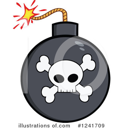 Royalty-Free (RF) Bomb Clipart Illustration by Hit Toon - Stock Sample #1241709