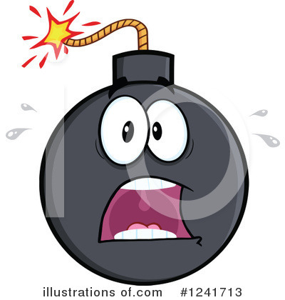Royalty-Free (RF) Bomb Clipart Illustration by Hit Toon - Stock Sample #1241713