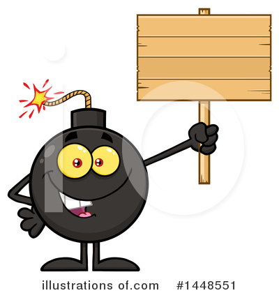 Royalty-Free (RF) Bomb Clipart Illustration by Hit Toon - Stock Sample #1448551