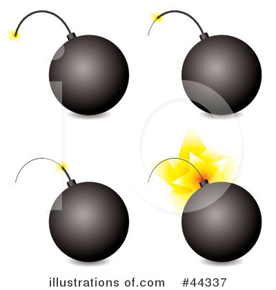 Royalty-Free (RF) Bomb Clipart Illustration by michaeltravers - Stock Sample #44337