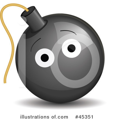 Royalty-Free (RF) Bomb Clipart Illustration by Oligo - Stock Sample #45351