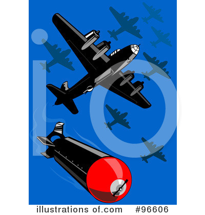 Royalty-Free (RF) Bombs Clipart Illustration by patrimonio - Stock Sample #96606