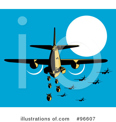 Royalty-Free (RF) Bombs Clipart Illustration by patrimonio - Stock Sample #96607