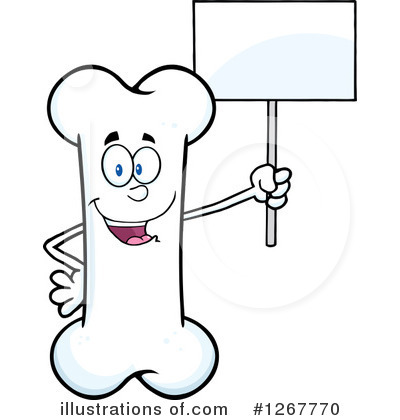Bone Character Clipart #1267770 by Hit Toon