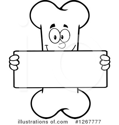 Bone Character Clipart #1267777 by Hit Toon