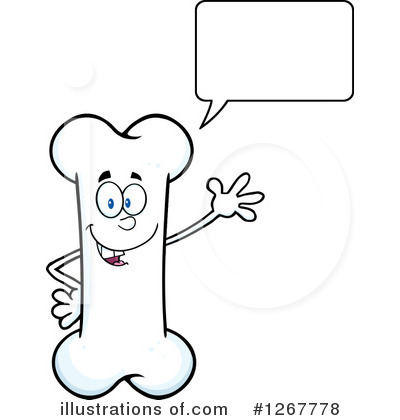 Bone Character Clipart #1267778 by Hit Toon