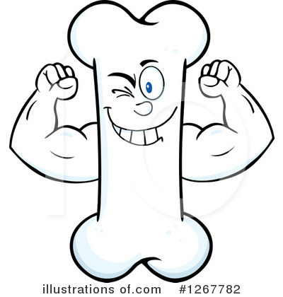 Bone Character Clipart #1267782 by Hit Toon