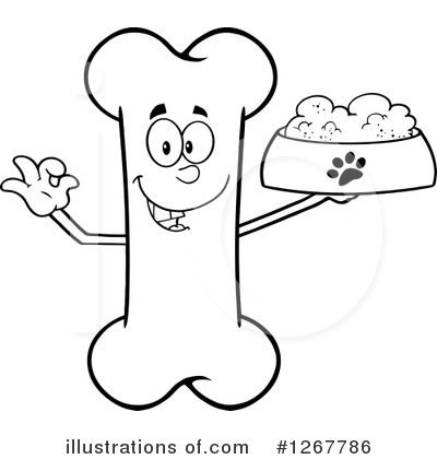 Bone Character Clipart #1267786 by Hit Toon