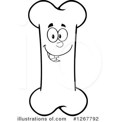 Bone Character Clipart #1267792 by Hit Toon