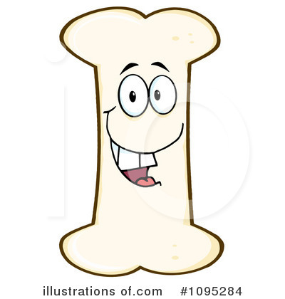 Bone Character Clipart #1095284 by Hit Toon