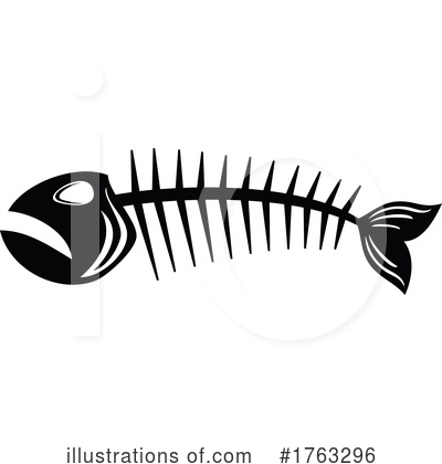 Fish Skeleton Clipart #1763296 by Vector Tradition SM