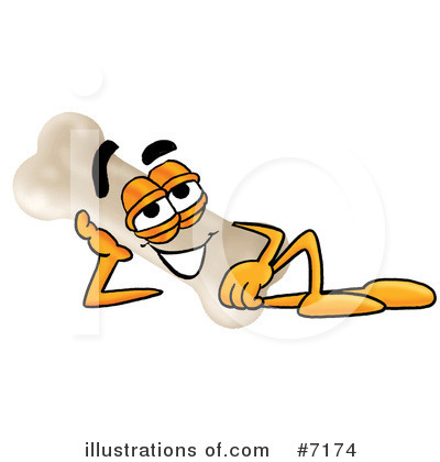 Royalty-Free (RF) Bone Clipart Illustration by Mascot Junction - Stock Sample #7174