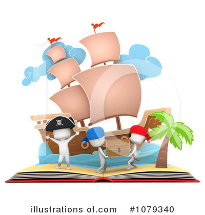 Royalty-Free (RF) Book Clipart Illustration by BNP Design Studio - Stock Sample #1079340