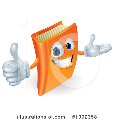 Book Mascot Clipart #1092358 by AtStockIllustration