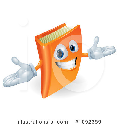 Book Mascot Clipart #1092359 by AtStockIllustration