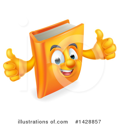 Book Mascot Clipart #1428857 by AtStockIllustration