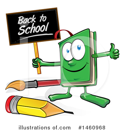 Back To School Clipart #1460968 by Domenico Condello