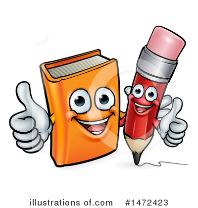 Book Mascot Clipart #1472423 by AtStockIllustration