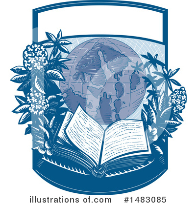 Royalty-Free (RF) Book Clipart Illustration by patrimonio - Stock Sample #1483085