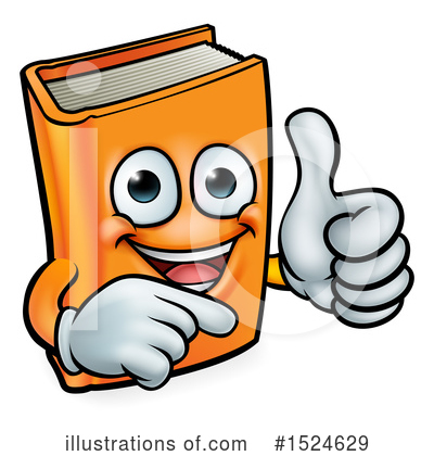 Book Mascot Clipart #1524629 by AtStockIllustration