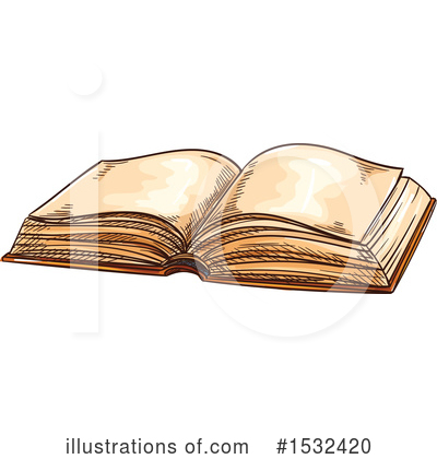 Open Book Clipart #1532420 by Vector Tradition SM