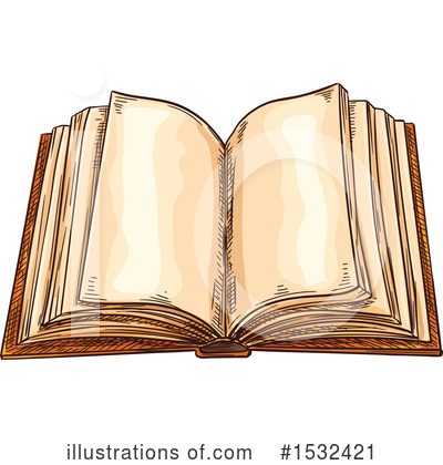 Open Book Clipart #1532421 by Vector Tradition SM