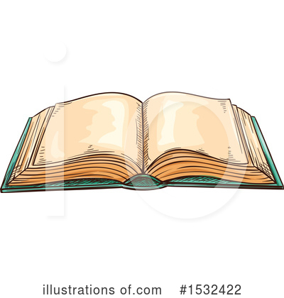 Open Book Clipart #1532422 by Vector Tradition SM