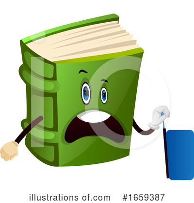 Book Mascot Clipart #1659387 by Morphart Creations