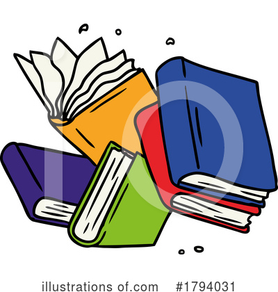 Royalty-Free (RF) Book Clipart Illustration by lineartestpilot - Stock Sample #1794031