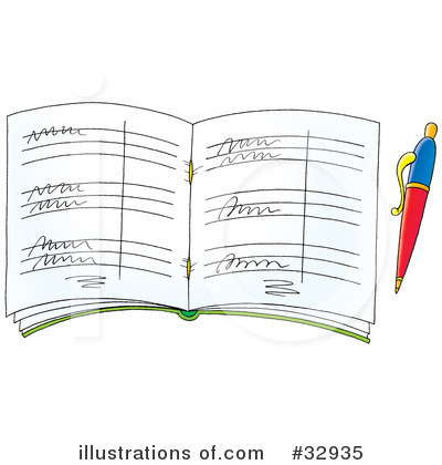 Royalty-Free (RF) Book Clipart Illustration by Alex Bannykh - Stock Sample #32935