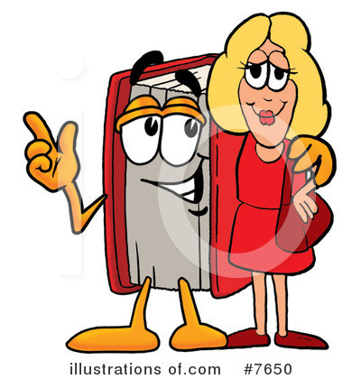 Royalty-Free (RF) Book Clipart Illustration by Mascot Junction - Stock Sample #7650