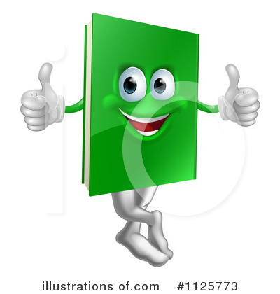 Royalty-Free (RF) Book Mascot Clipart Illustration by AtStockIllustration - Stock Sample #1125773